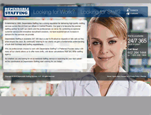 Tablet Screenshot of dependablestaffing.com